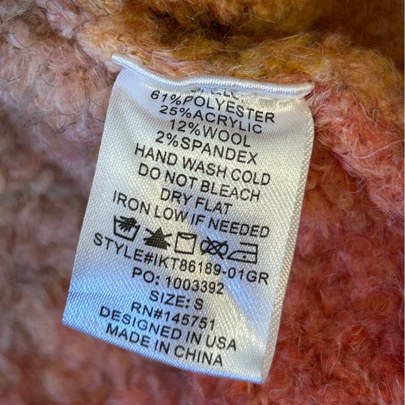 Pink Lily Multicolor Off-Shoulder Sweater - Picture 5 of 5